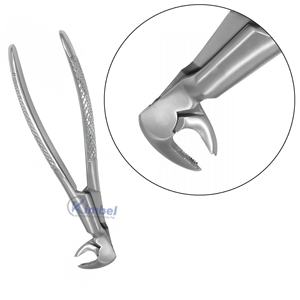 Fórceps de extracción de muelas del juicio para instrumentos quirúrgicos dentales manuales molares inferiores hechos de acero con patrón inglés - Product Image 1