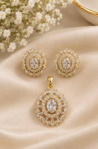 Juego de Collar y Aretes Étnicos con Flores, Chapados en Oro y Aleación de Cobre, para Mujer, para Bodas, Marca TISHYA - Product Image 2