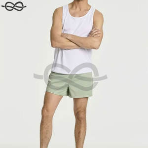 Men's 7-Inch Double <b>Layer</b> Gym Shorts Drawstring Closure Breathable Stretchable Quick Dry Running Training Sports Embroidered - Product Image 5