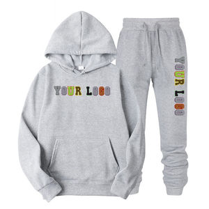 Último diseño paquistaní para hombres y conjunto de 2 piezas de alta calidad ropa de entrenamiento callejero chándal bordado de chenilla para hombres - Product Image 3