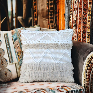 Bohemian Style Square Cushion Geometric Pattern Woven Handmade Eco-Friendly Polyester/Cotton Decorative <b>Pillow</b> Covers Home Hotel - Product Image 2