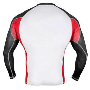 Venta al por mayor de compresión para hombres, gimnasio, Yoga, Fitness, correr, Rush Guard, impresión por sublimación personalizada, características antibacterianas de secado rápido - Product Image 4