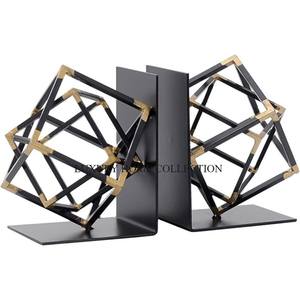 Sophisticated Rustic Design Metal <b>Bookends</b> Made with Textured Finishes to Complement Traditional and Farmhouse Interiors - Product Image 5