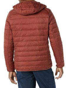 Chaqueta acolchada de plumón para hombre de talla grande personalizada y chaquetas de bombardero suaves impermeables para exteriores con procesamiento de corte - Product Image 3