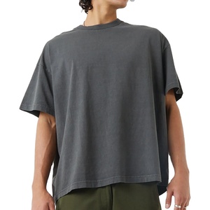 Camisetas con Logotipo Personalizado, Corte Holgado para Hombre, Oversize para Mujer, Algodón Orgánico, Algodón Liso, Manga Corta, Estilo Vintage, Alta Calidad 2026 - Product Image 2