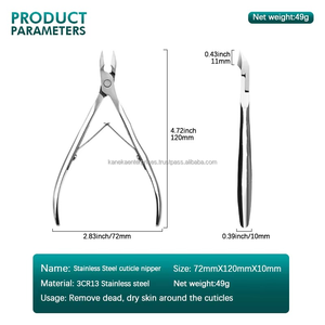 เครื่องมือทำเล็บมือและเท้าแบบมืออาชีพหัวตัดขอบตัดจากสเตนเลสสตีลแบบรัสเซียใบมีดคมกรามกว้าง - Product Image 6