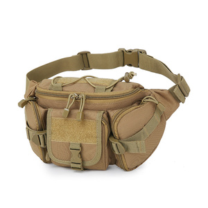 Sac banane tactique - Coyote, grand compartiment principal, poches latérales zippées, sac à bandoulière, camouflage personnalisé - Product Image 3