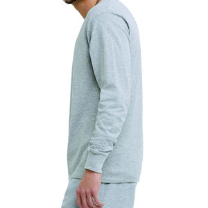 Camiseta duradera y cómoda para hombre, ajustada, informal, lisa, de manga larga, con material de bambú ligero, de longitud larga, hecha en Pakistán - Product Image 3