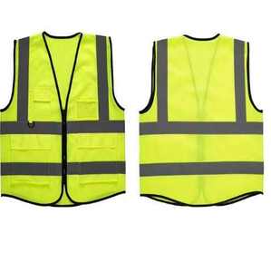 Chaleco de Seguridad Reflectante de Alta Visibilidad 100% Poliéster, Unisex, con Múltiples Bolsillos, Logotipo y Colores Personalizables - Product Image 3