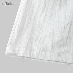 Shorts de sport décontractés unisexes pour l'entraînement et la course à pied, polyester et coton de haute qualité, poches, motif uni, teinture unie, service OEM - Product Image 5