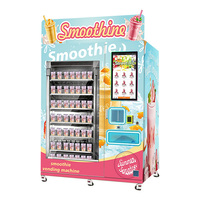 Distributeur automatique de smoothies Caiyunjuan, modèle classique en acier, entièrement automatique, compatible SDK, pour boissons glacées, design élégant