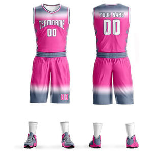 Ensemble de vêtements de basketball unisexe pour adultes, maillot de sport pour couple, uniforme d'équipe, antibactérien, sans manches, rayé, 100% polyester - Product Image 1