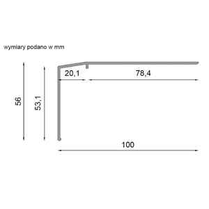 Renoplast ®   Perfil de aluminio para aleros K301, construcción de terrazas y balcones, suelos de baldosas sobre mortero adhesivo, sistemas de drenaje - Product Image 2