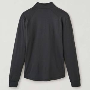 Camisa personalizada de manga larga para hombre, vestido profesional antiarrugas y sin planchado, camisa negra de seda helada de gama alta para negocios a la moda - Product Image 3