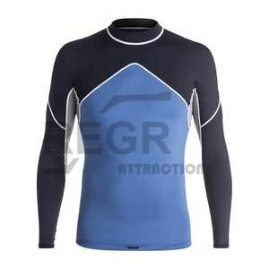 เสื้อรัดกล้ามเนื้อสำหรับกีฬา MMA แบบ Grappling ออกแบบเองได้ด้วยเทคนิค Sublimation เสื้อ Bjj Rashguard พิมพ์ลายตามสั่งสำหรับผู้ชาย เทคโนโลยี OEM แขนยาว - Product Image 5