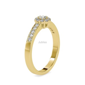 0.43 TCW Round Cut Lab Grown Diamond Ring IGI Certified Engagement Band 14K <b>White</b> Gold Women Jewelry F VS1 Lab Created - Product Image 4