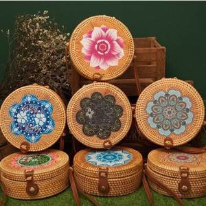 แฟชั่นใหม่กระเป๋าถือหวายกระเป๋าหวายผู้หญิงล่าสุดถุงฟาง - Product Image 3