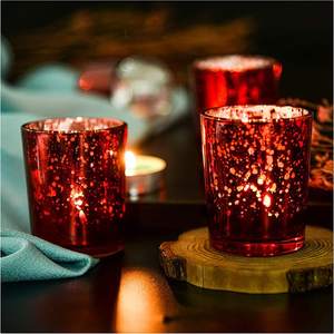 New Eco-Friendly Decorative Glass Votive <b>Candle</b> Holder for Christmas and Valentine's Day Home Decoration Customization Bulk - Product Image 3