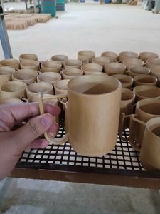 ภาชนะใส่เครื่องดื่มเป็นมิตรต่อสิ่งแวดล้อมถ้วยไม้ไผ่ไร้ของเสีย - Product Image 4