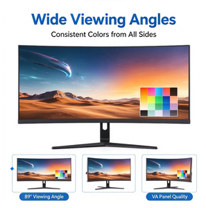 Moniteur de jeu incurvé LED 21:9 sans cadre VA 30 pouces 2560×1080 200Hz 1 ms avec éclairage RGB arrière, fourni par l'usine (OEM) - Product Image 4