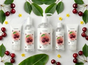 Gel Lubricante Personal con Sabor a Cereza Premium |   A base de agua |   Plantas Naturales Puras |   Ecológico |   Botella con Atomizador |   Venta al por mayor - Product Image 3