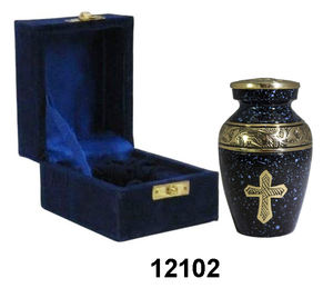 Golden <b>Black</b> Engraved Dome <b>Top</b> Keepsake Urn <b>for</b> Human Ashes <b>Funeral</b> Supplies Brass Cremation Urns - Product Image 6