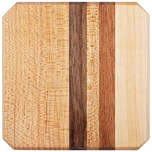 Ensemble de sous-verres en bois de noyer de qualité supérieure faits à la main Sous-verres de boisson de style classique pour la protection de la table à la maison ou au bureau - Product Image 2