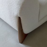 Sofá clásico de madera de diseño para 3 personas, para sala de estar, oficina, sala de estar y muebles de interior modernos con un aspecto elegante.