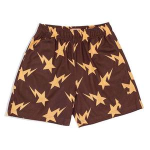 Pantalones cortos OEM para hombre, pantalones cortos de verano con sublimación, pantalones cortos de algodón con logotipo personalizado, transpirables, estilo callejero, pantalones cortos con cintura elástica para hombre - Product Image 4