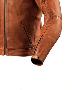 Chaquetas de Motociclismo Ligeras para Mujer 2026, Chaqueta de Cuero Genuino Transpirable con Cierre Frontal Estilo Biker - Product Image 3