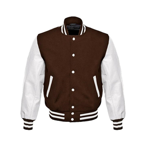 Chaqueta de béisbol de la Universidad Varsity de talla grande de estilo único de moda Chaquetas de hombre Parche en blanco y chaqueta de collage bordada en 3D - Product Image 3