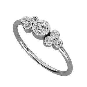 Anillo de Bodas con Diamantes Redondos - Product Image 3