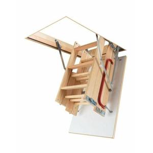 Escalera de Madera Resistente para Ático, Escalera Plegable de Madera para Acceso al Techo - Product Image 2