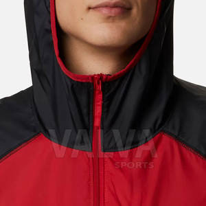 Chaqueta cortavientos de poliéster con estampado de logotipo personalizado para hombre, ropa de calle de moda, cuello levantado, prendas de vestir largas para temporada de invierno, nueva condición - Product Image 5