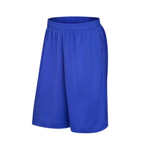 Short en maille de polyester décontracté OEM de haute qualité pour hommes Short de basket-ball unisexe avec poches Logo personnalisé Vêtements décontractés à séchage rapide pour hommes - Product Image 2