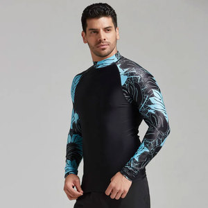 Meilleure qualité en gros Logo personnalisé hommes Rash Guard manches longues Stretch Fitness séchage rapide respirant MMA porter - Product Image 4