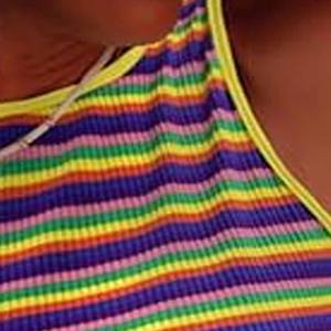 Débardeurs de couleur personnalisée Workout Fitness débardeurs pour femmes coton Spandex fabriqué par Dressports - Product Image 2