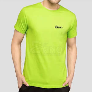 T-Shirt tricoté de haute qualité à séchage rapide en prix de gros bas quantité minimale de commande coupe régulière vêtements personnalisés fabriqué en coton fibre de bambou respirant - Product Image 5