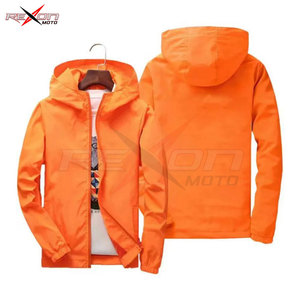 Nouvelle veste respirante pour hommes printemps et automne coupe-vent à capuche à fermeture éclair à manches longues conception personnalisée - Product Image 5