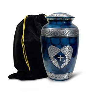 Beautiful Memorial Solid Metal Decorative Cremation <b>Urn</b> For Adult Male Female <b>Large</b> Brass Cremation <b>Urns</b> for Human Ashes - Product Image 2