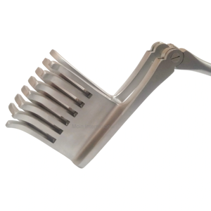 Retractor Manual de acero inoxidable de alta calidad Adson Beckman, autorretención, puntas romas, instrumento reutilizable de cirugía General - Product Image 6