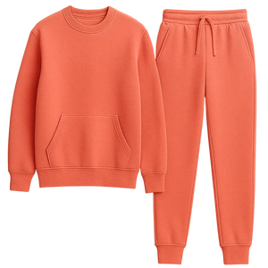 Vêtements décontractés d'extérieur, survêtement en molleton deux pièces pour homme de haute qualité, survêtement de jogging pour l'entraînement, logo personnalisé, vêtements de sport d'hiver - Product Image 1