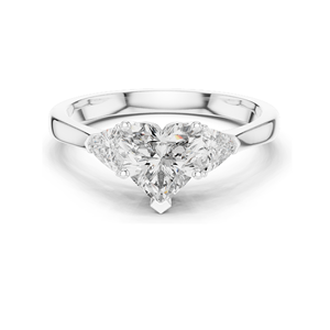 Bague en diamant de laboratoire de 1,39 carat pour femmes, clarté VVS-VS EF, or 18 carats, 14 carats, 10 carats et argent 925, rose, jaune, blanc - Product Image 3