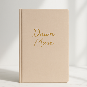 LABON Dawn Muse A5 Cuaderno de cubierta de tela <span class=keywords><strong>con</strong></span> letras de lámina dorada Diario minimalista de tapa dura para escribir e inspiración - Product Image 1