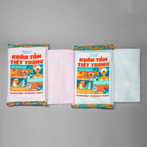 Serviettes de bain jetables Kawaii en bleu blanc rose serviettes de plage de voyage compactes pour les voyages d'affaires - Product Image 5