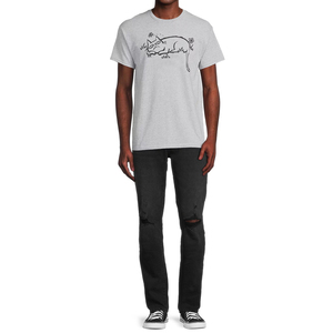 Diseño de ropa de calle personalizado DTG Imprimir Logo O Cuello Camisetas para hombres Color sólido Ropa de calle personalizada Camiseta para hombres - Product Image 3