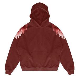 Sweat à capuche zippé personnalisé pour hommes, lavé à la pierre et à l'acide, en éponge française, sweat à capuche double épais avec impression délavée par le soleil, ensembles de style - Product Image 2