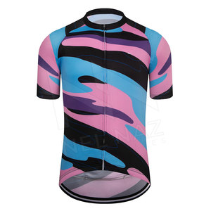 Maillots de Ciclismo Personalizados de Alta Calidad, Transpirables, Ligeros, de Secado Rápido, Mangas Cortas, Impresión por Sublimación, 100% Poliéster - Product Image 1
