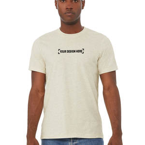 T-shirts pour hommes en coton 100% OEM, poids lourd, impression sérigraphique, logo personnalisé, impression en relief pour hommes - Product Image 1