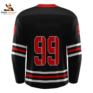 เสื้อทีมแบบกำหนดเอง ผ้าโพลีเอสเตอร์ระบายอากาศ ชุดกีฬา โลโก้ระดับไฮเอนด์ ผู้ผลิตเสื้อ OEM ที่เชื่อถือได้สำหรับชุดฮอกกี้น้ำแข็ง คุณภาพสูง - Product Image 2